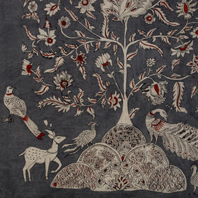 Srikalahasti Kalamkari Art Wall Hanging with Tree of life Motif by Ghanshyam Sarode (60 x 36 in) 20