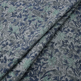 Hand Block Sanganeri Floral Print Cotton Fabric 13