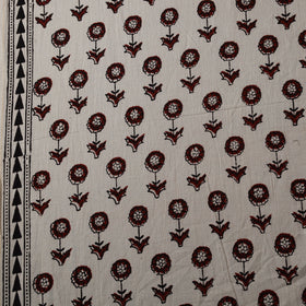 Beige - Baige - Bagh Hand Block Print Natural Dyed Cotton Fabric 12