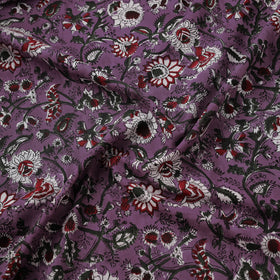 Hand Block Sanganeri Floral Print Cotton Fabric 15