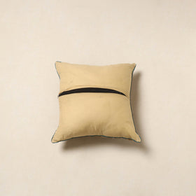 Yellow - kalamkari cotton cushion cover 50 - handcrafted