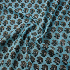 Hand Block Sanganeri Floral Print Cotton Fabric 18