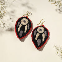 embroidered earrings