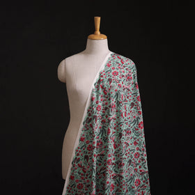 Hand Block Sanganeri Floral Print Cotton Fabric 09
