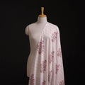 Hand Block Sanganeri Floral Print Cotton Fabric 01