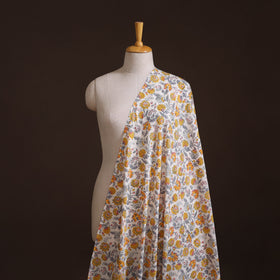 Floral Sanganeri Hand Block Print Cotton Fabric 04