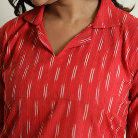 Buy iTokri Casuals - Ikat Weave Cotton Long Kurta Online at iTokri.com