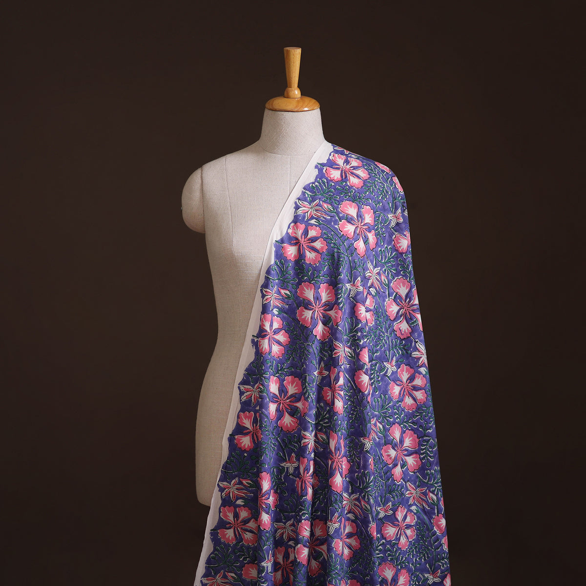 Floral Sanganeri Hand Block Print Cotton Fabric 10