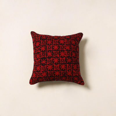 Red - hand batik cotton cushion cover 67 - handcrafted