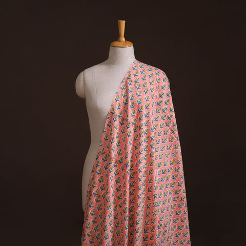Floral Sanganeri Hand Block Print Cotton Fabric 14
