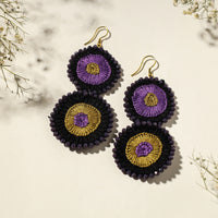 embroidered earrings