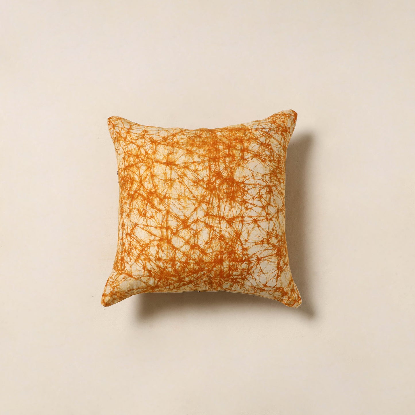 Yellow - hand batik cotton cushion cover 69 - handcrafted