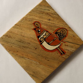 Bird - Water Hyacinth Handpainted Handmade Paper Diary