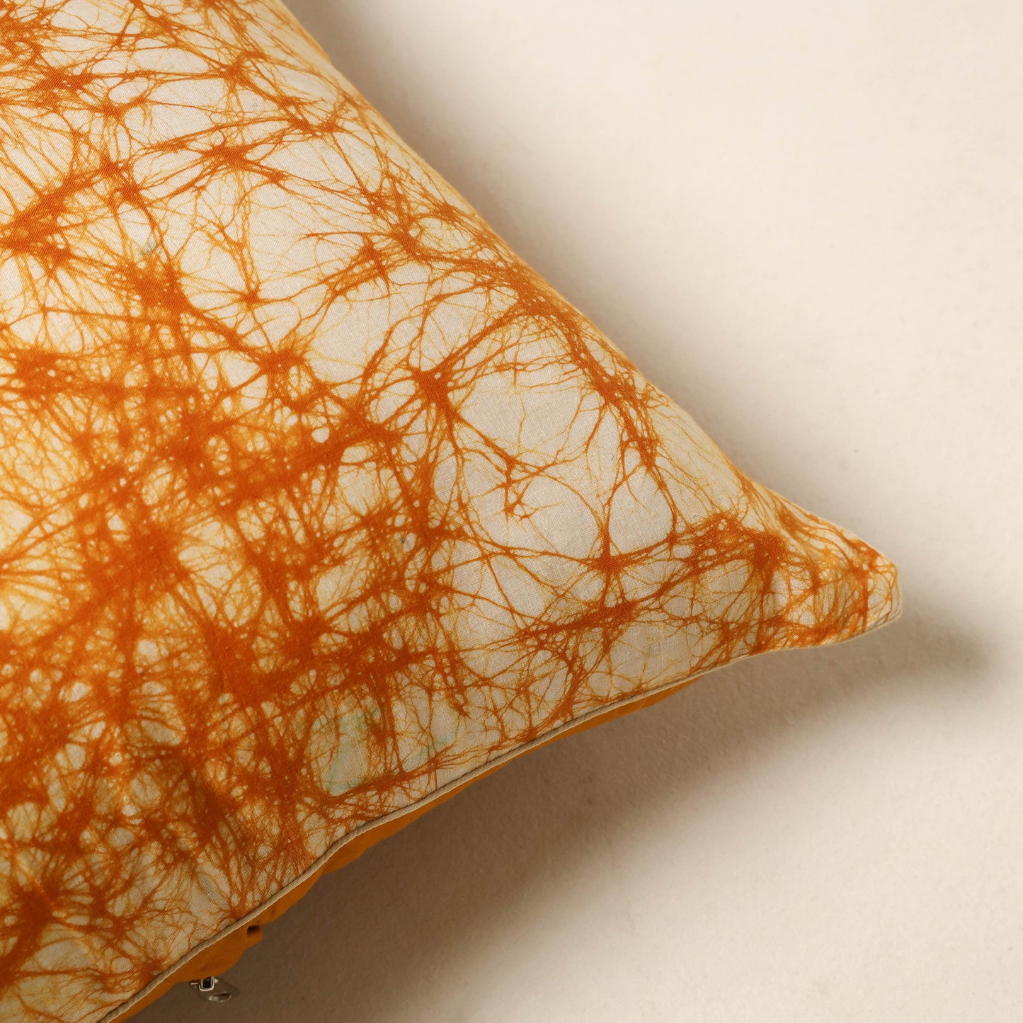 Yellow - hand batik cotton cushion cover 69 - handcrafted