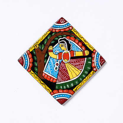 Tikuli Art Handpainted Wooden Coasters (Set of 4)