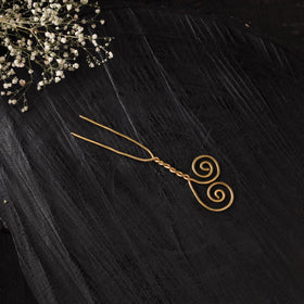 Yellow - Brass Metal Handcrafted Juda Pin 08