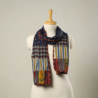 Multicolor - Patchwork Cotton Ajrakh Print Stole 29