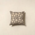 Beige - cotton bagru cushion cover 76 - handcrafted