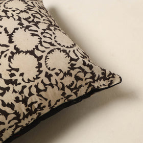 Beige - cotton bagru cushion cover 76 - handcrafted