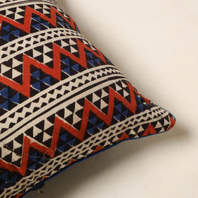 Multicolor - cotton bagru cushion cover 77 - handcrafted