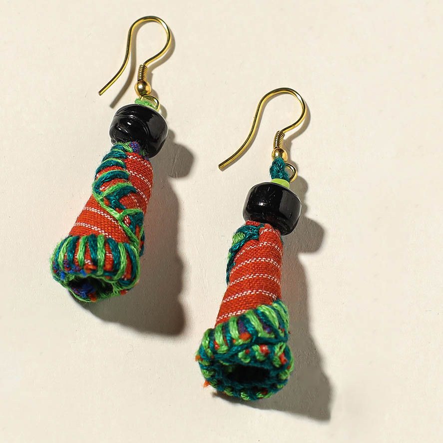 Embroidered earrings
