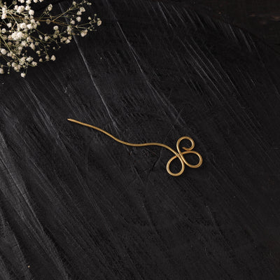 Yellow - Brass Metal Handcrafted Juda Pin 02