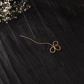 Yellow - Brass Metal Handcrafted Juda Pin 02