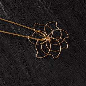 Yellow - Brass Metal Handcrafted Juda Pin 01