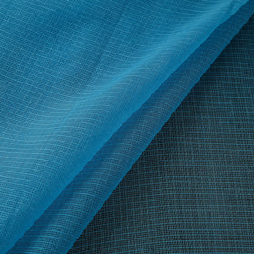 Blue - Plain Kota Doria Cotton Fabric 09