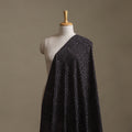 Black - Bagh Hand Block Print Natural Dyed Cotton Fabric 08
