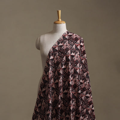 Bagh Hand Block Print Natural Dyed Cotton Fabric 01