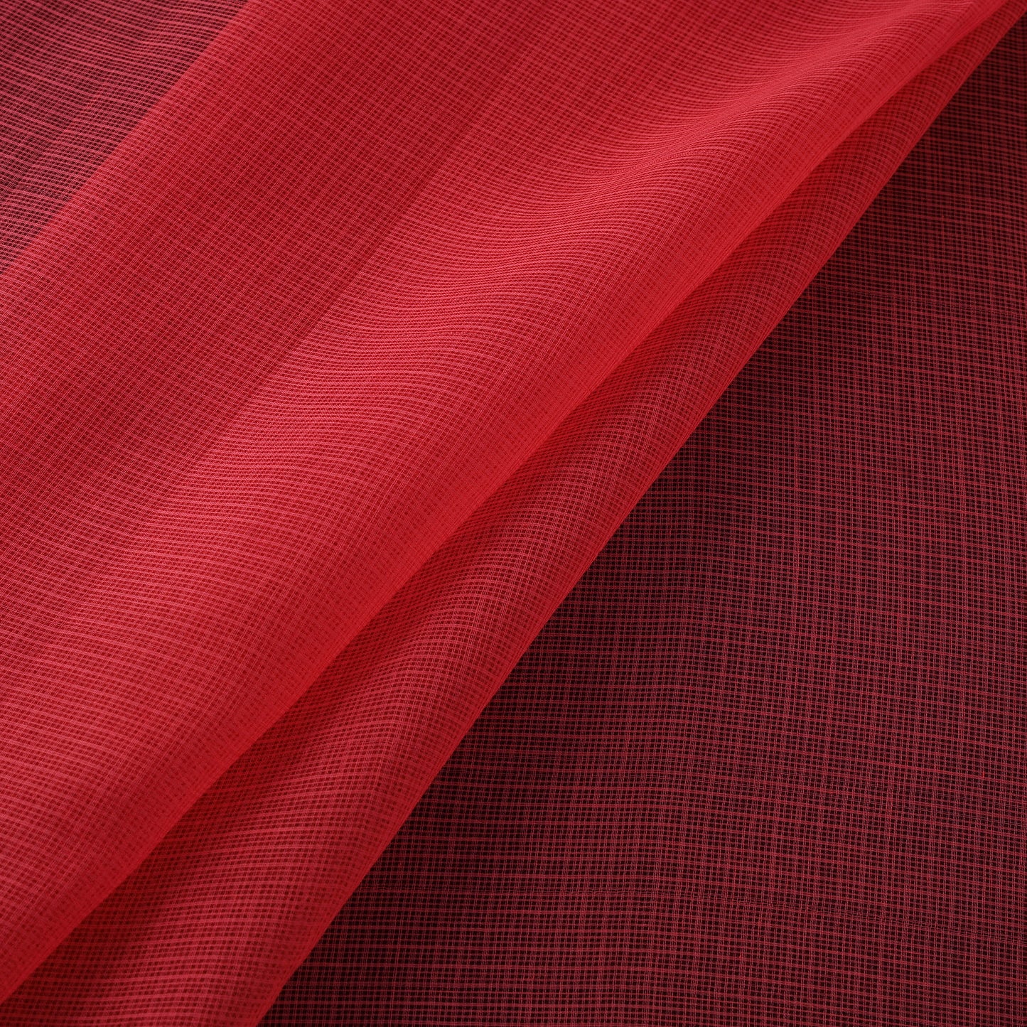 Pink - Plain Kota Doria Cotton Fabric 03