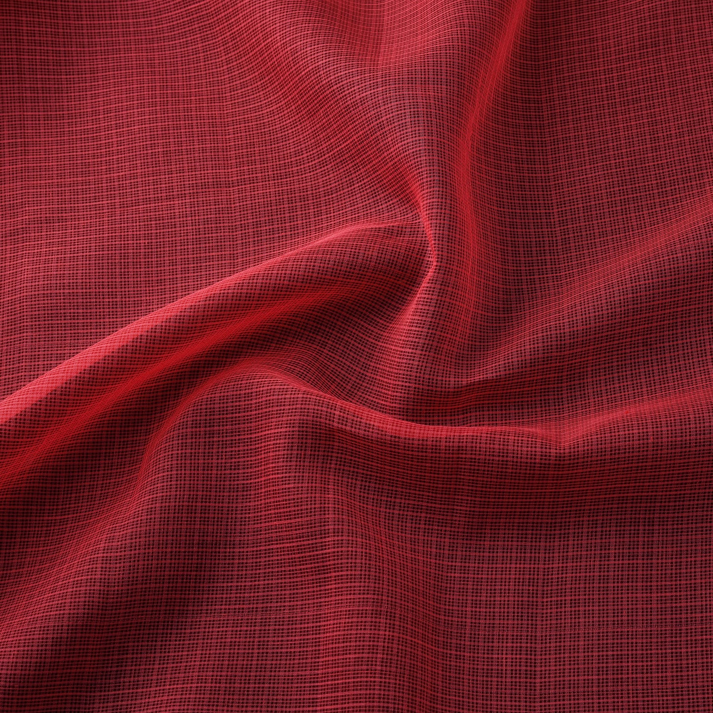 Pink - Plain Kota Doria Cotton Fabric 03