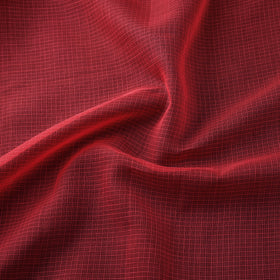 Pink - Plain Kota Doria Cotton Fabric 03