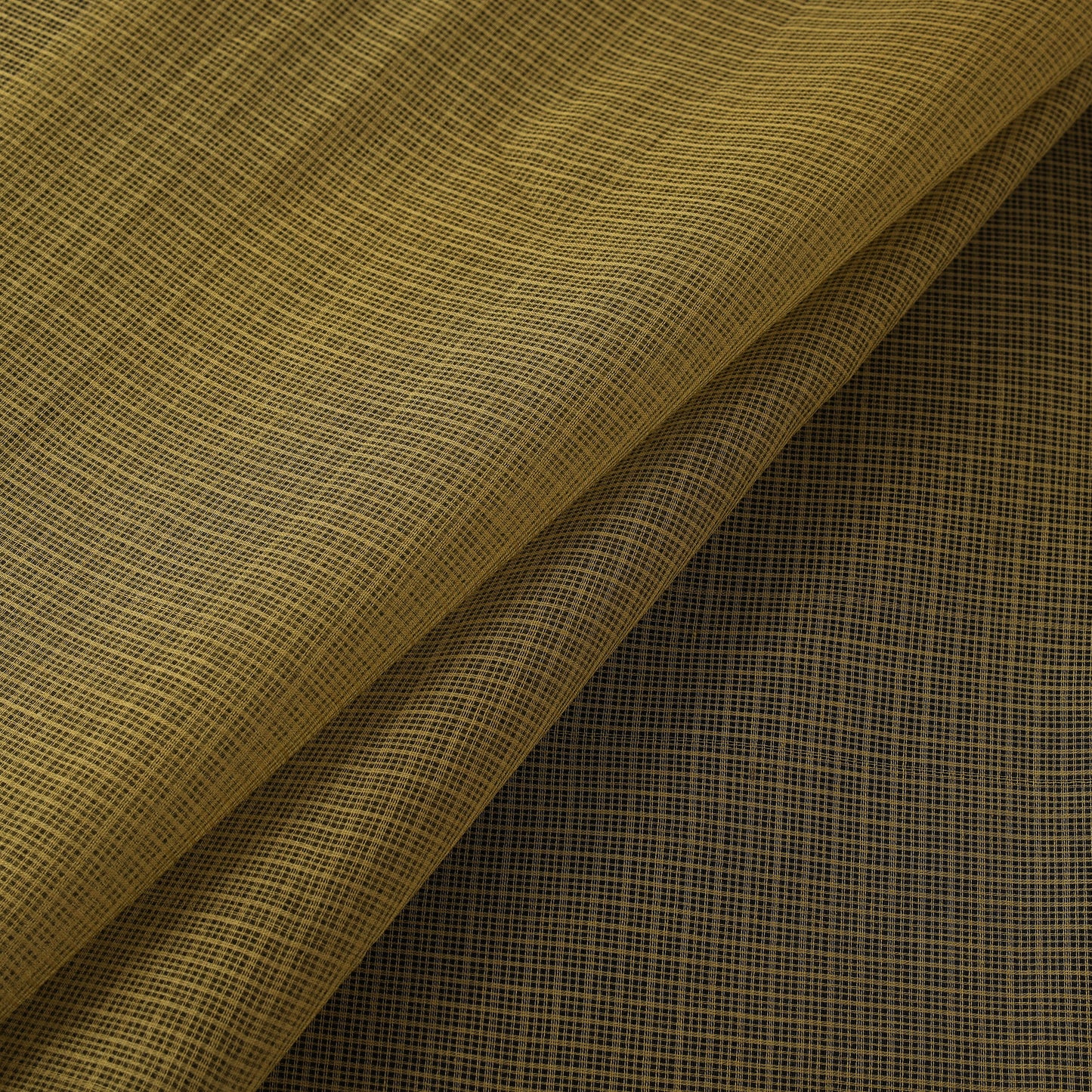 Green - Plain Kota Doria Cotton Fabric 12