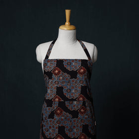 Ajrakh Hand Block Print Cotton Apron with Pocket 03