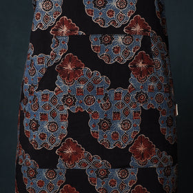 Ajrakh Hand Block Print Cotton Apron with Pocket 03