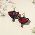  Handcrafted Gamcha Fabart Beadwork Earrings by Rangila Dhaga Online at iTokri.com
