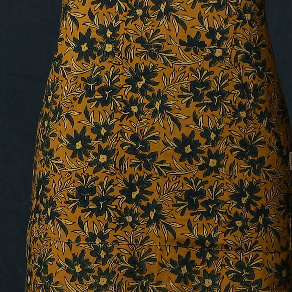 Ajrakh Hand Block Print Cotton Apron with Pocket 04