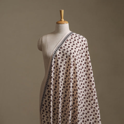 Bagh Hand Block Print Natural Dyed Cotton Fabric 12