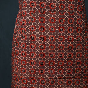 Ajrakh Hand Block Print Cotton Apron with Pocket 05