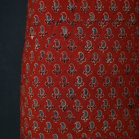 Ajrakh Hand Block Print Cotton Apron with Pocket 06