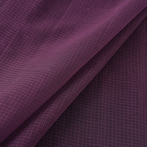 Purple - Plain Kota Doria Cotton Fabric 15