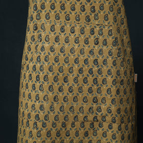Ajrakh Hand Block Print Cotton Apron with Pocket 12
