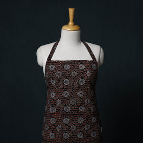 Ajrakh Hand Block Print Cotton Apron with Pocket 13