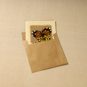 Butterfly - Handpainted Handmade Paper Greeting Card 