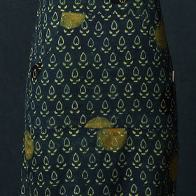 Ajrakh Hand Block Print Cotton Apron with Pocket 14