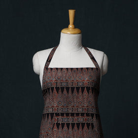 Ajrakh Hand Block Print Cotton Apron with Pocket 15