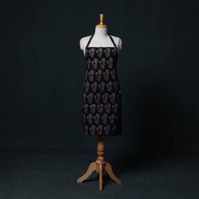 Ajrakh Hand Block Print Cotton Apron with Pocket 16