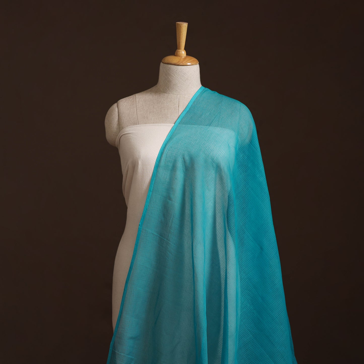 Plain Kota Doria Cotton Fabric 13